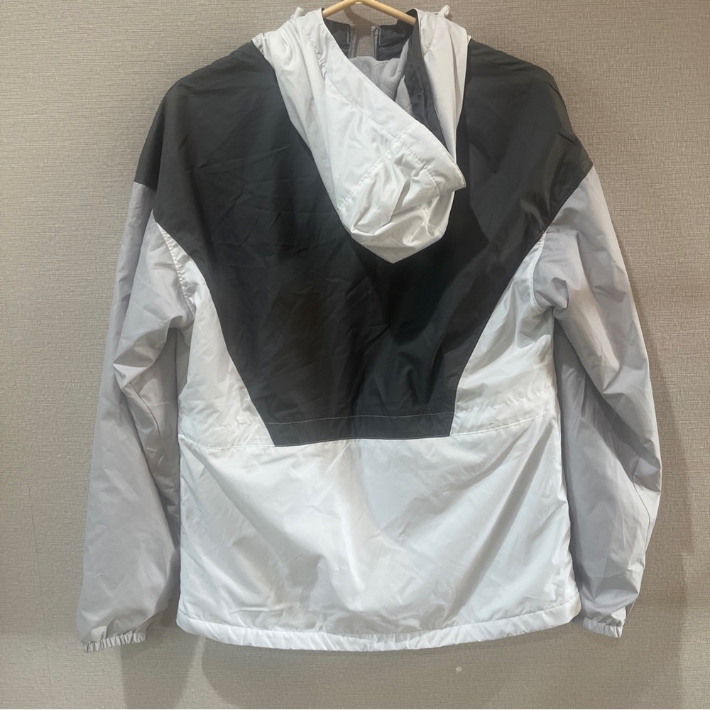 Columbia Jacket Womens Small S Gray White Birchleaf Hill Windbreaker Lined Zip - Picture 12 of 13